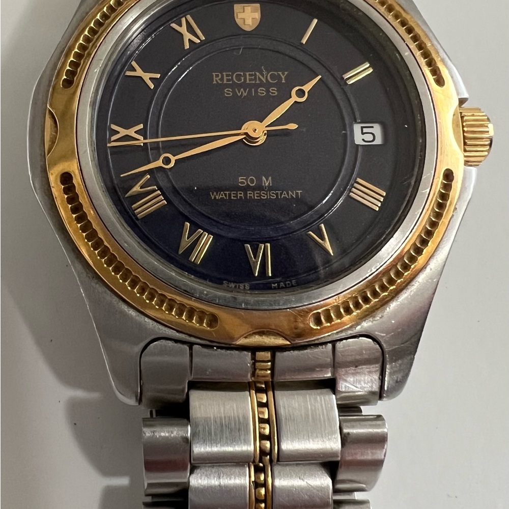 Regency Swiss water resistance stainless steel unisex watch